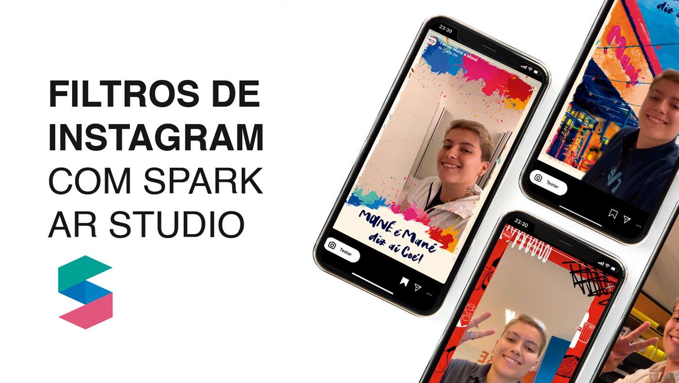 efeitos Filtros Instagram spark ar studio augmented reality animation  marketing   Graphic Designer Instagram Stories template