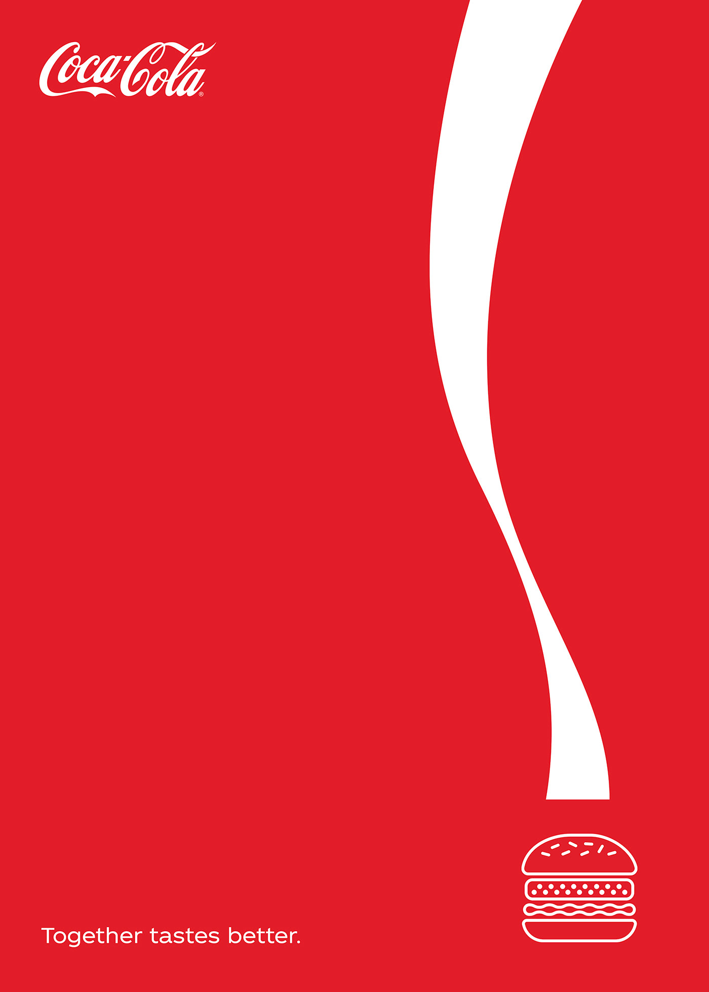 art direction  brand identity clean Coca Cola coke ILLUSTRATION  minimal modern simple vector