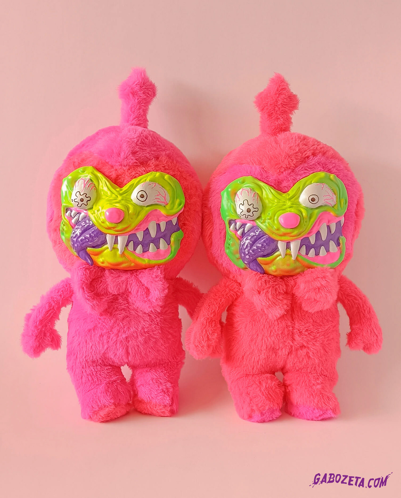 Zbrush Sculpt monster lowbrow rat fink plush art toy handmade horror toy design 