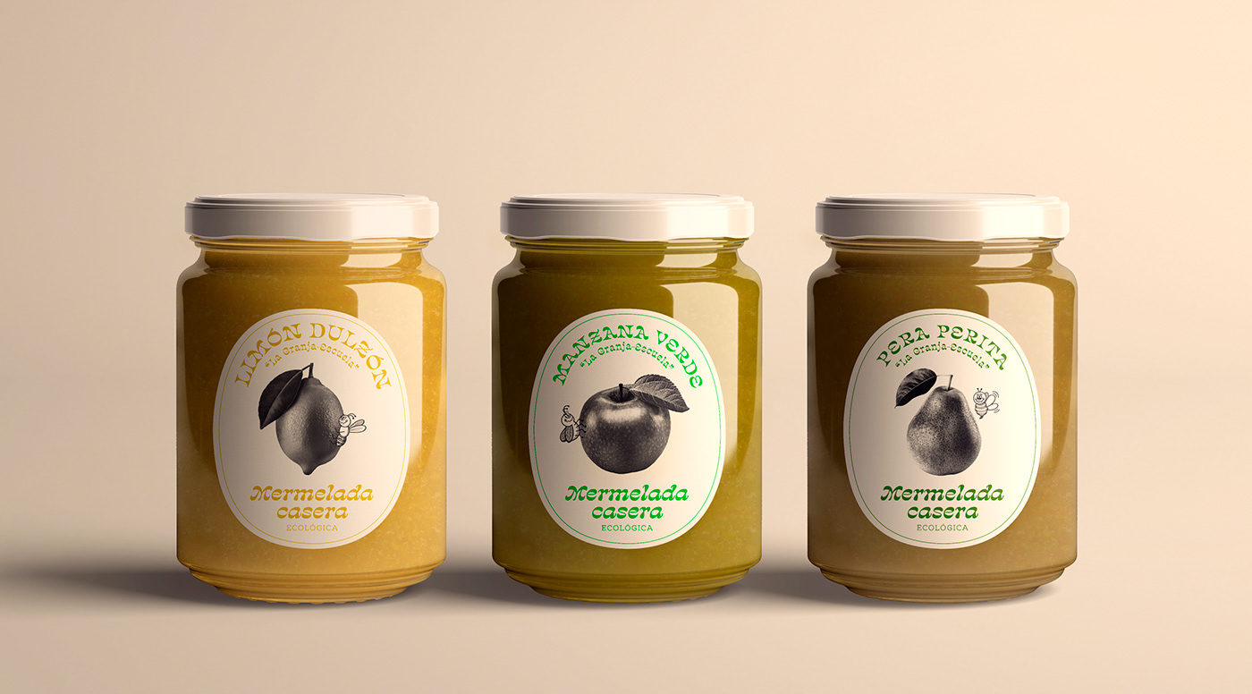 branding  design ecologic farm fruits ILLUSTRATION  logo marmelade Packaging vegan