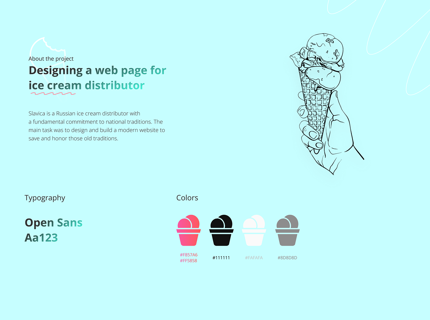 Corporate Design e-Commerce website ice cream Ice cream website ux/ui Webflow Webflow Design website development