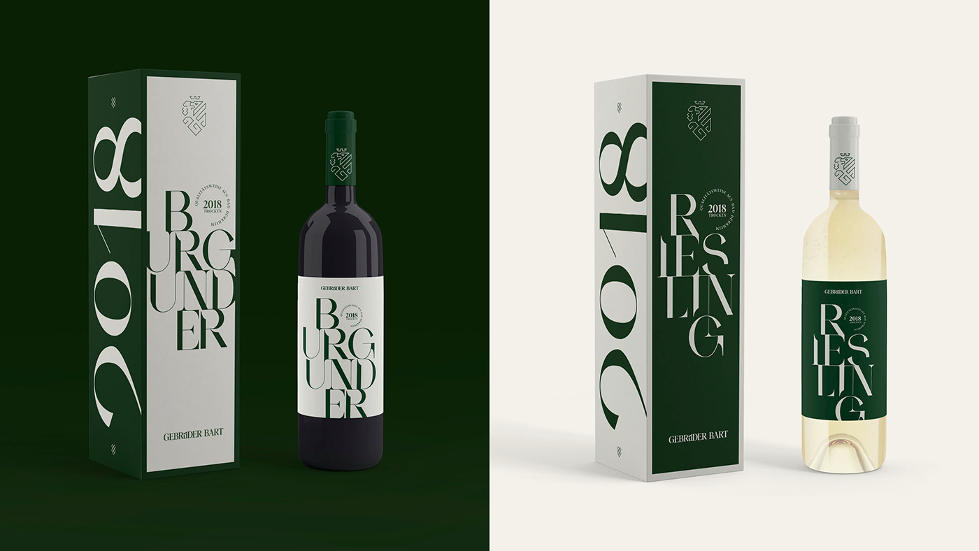 Brand Design brand identity Corporate Identity Gebrüder Bart Hendrik Seger logo Packaging Tim Kaun typography   wine