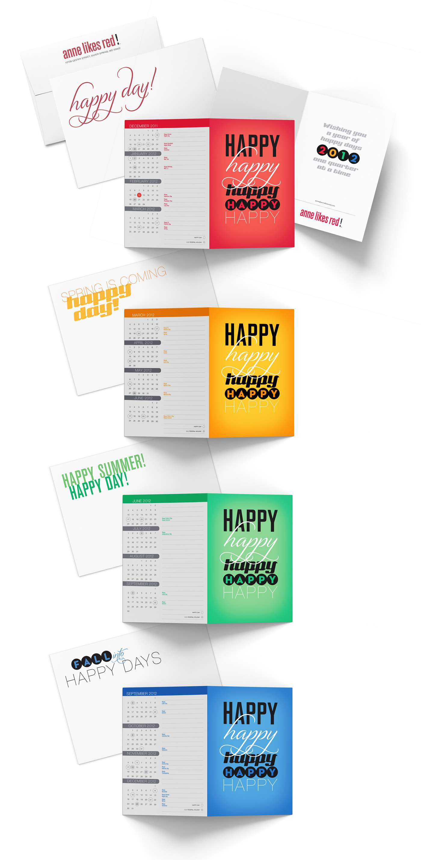 Direct mail cards envelopes postcards stickers Promotional Self Promo altruism