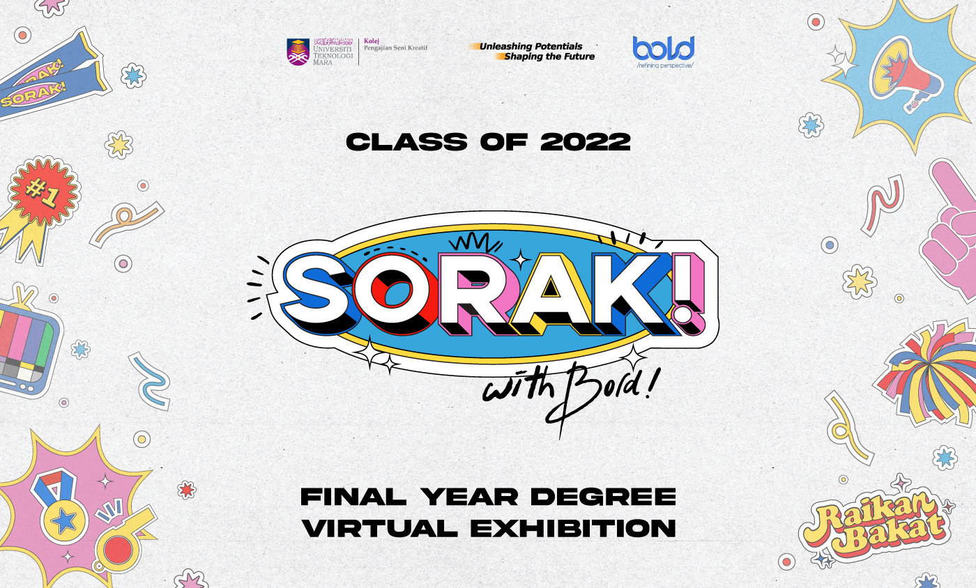 art direction  bold branding  Event uitm Exhibition  Final year Project FYP virtual event