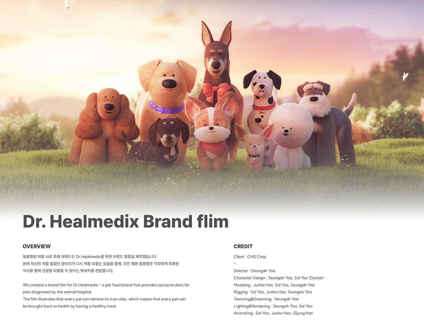 3D 3dart Character dog CGI motion veterinary 3d animation motion graphics  Character design 