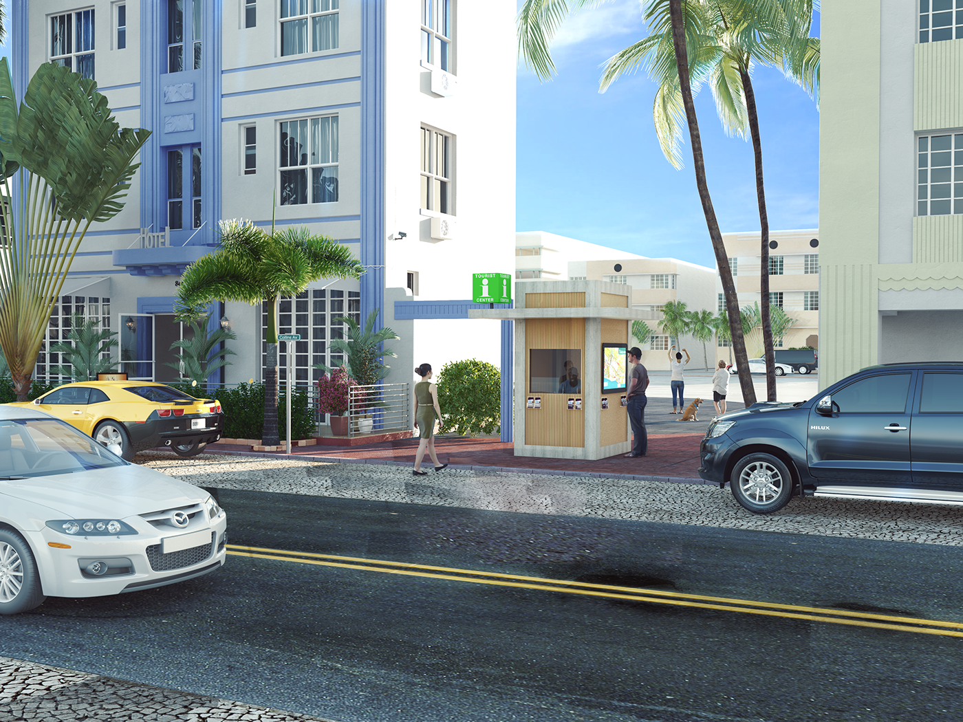 3ds max vray Render modeling visualization photoshop tourist Barbados info realistic