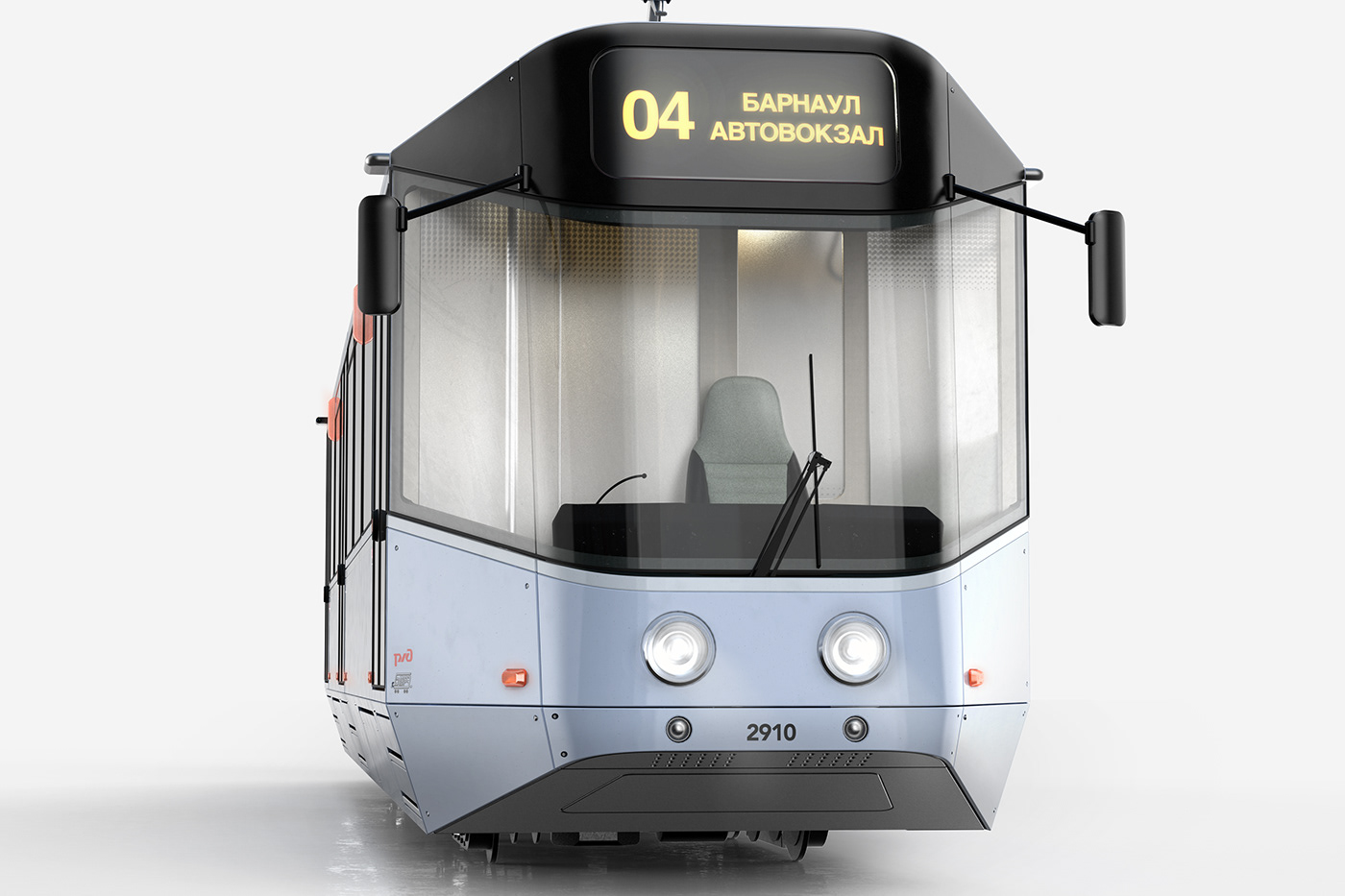 3D industrial design  keyshot railway Render Rhino train tram transportation visualization