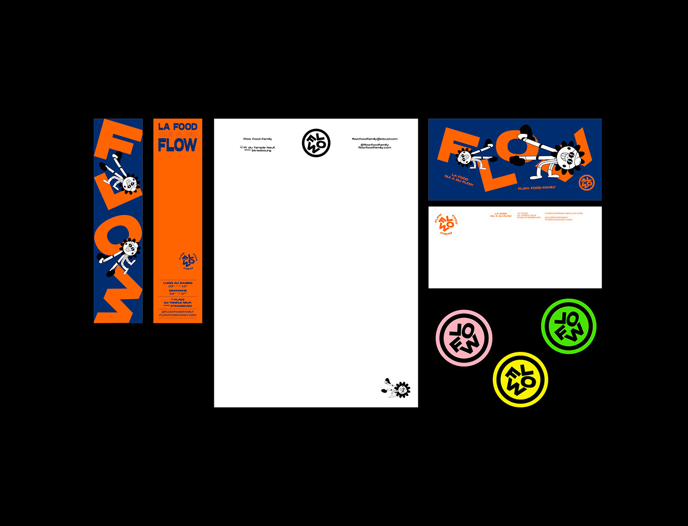 blue brand brand identity business card free ILLUSTRATION  Logotype Mockup orange Stationery