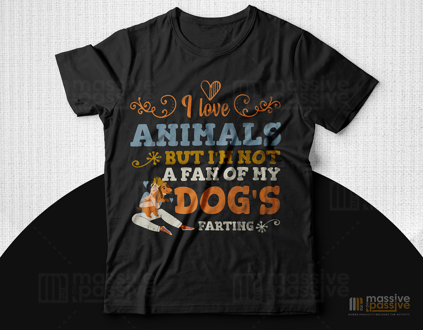 animals apparel Clothing dog dog lover funny Love t-shirt Tshirt Design typography  
