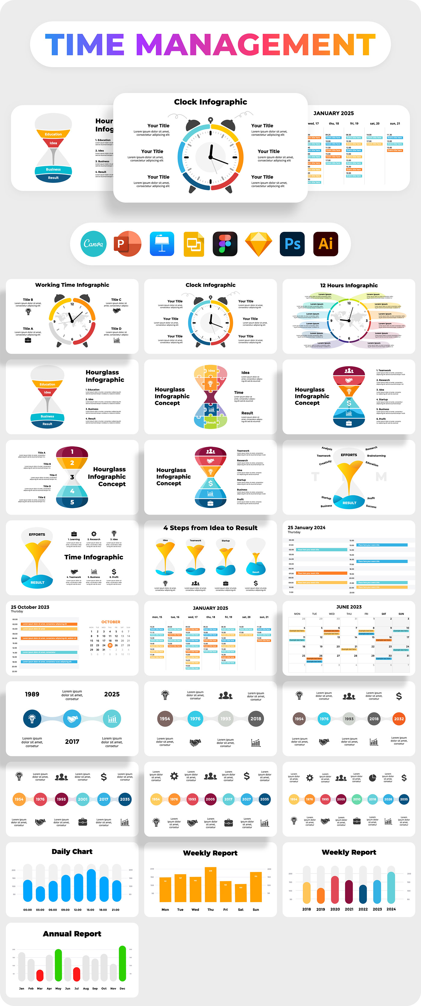 3D infographic Powerpoint canva Keynote Figma presentation 3d infographic chart presentation design