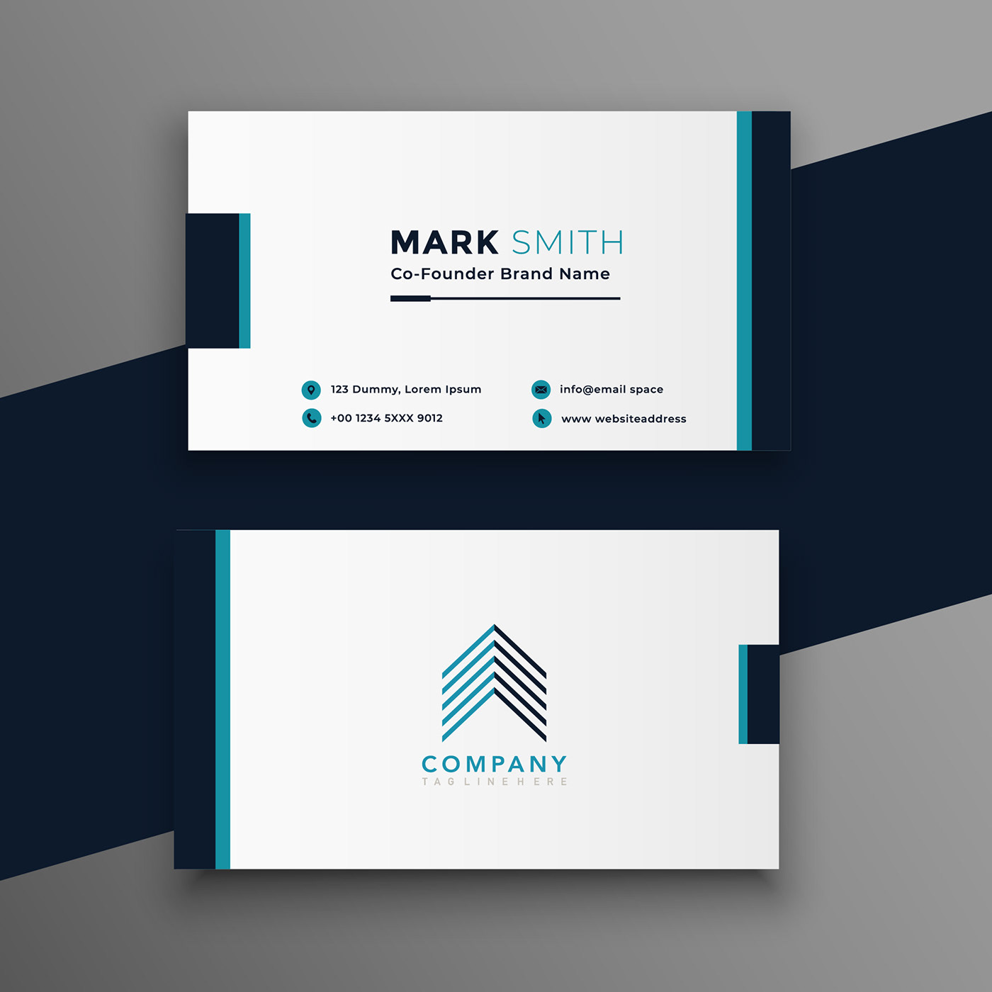 abstract business business card Business card template corporate card visiting card design Visiting card template Web White Work 