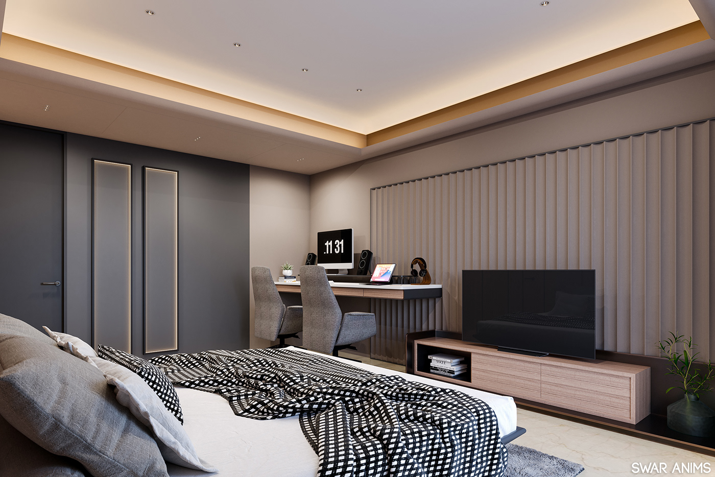 3D corona render  interior design  luxury modern Render viz architecture archviz CGI