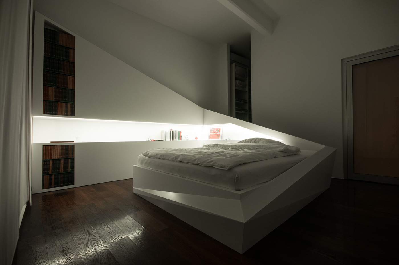 ice bed furniture design corian light beam Who cares whocares vienna austria bedroom Interior