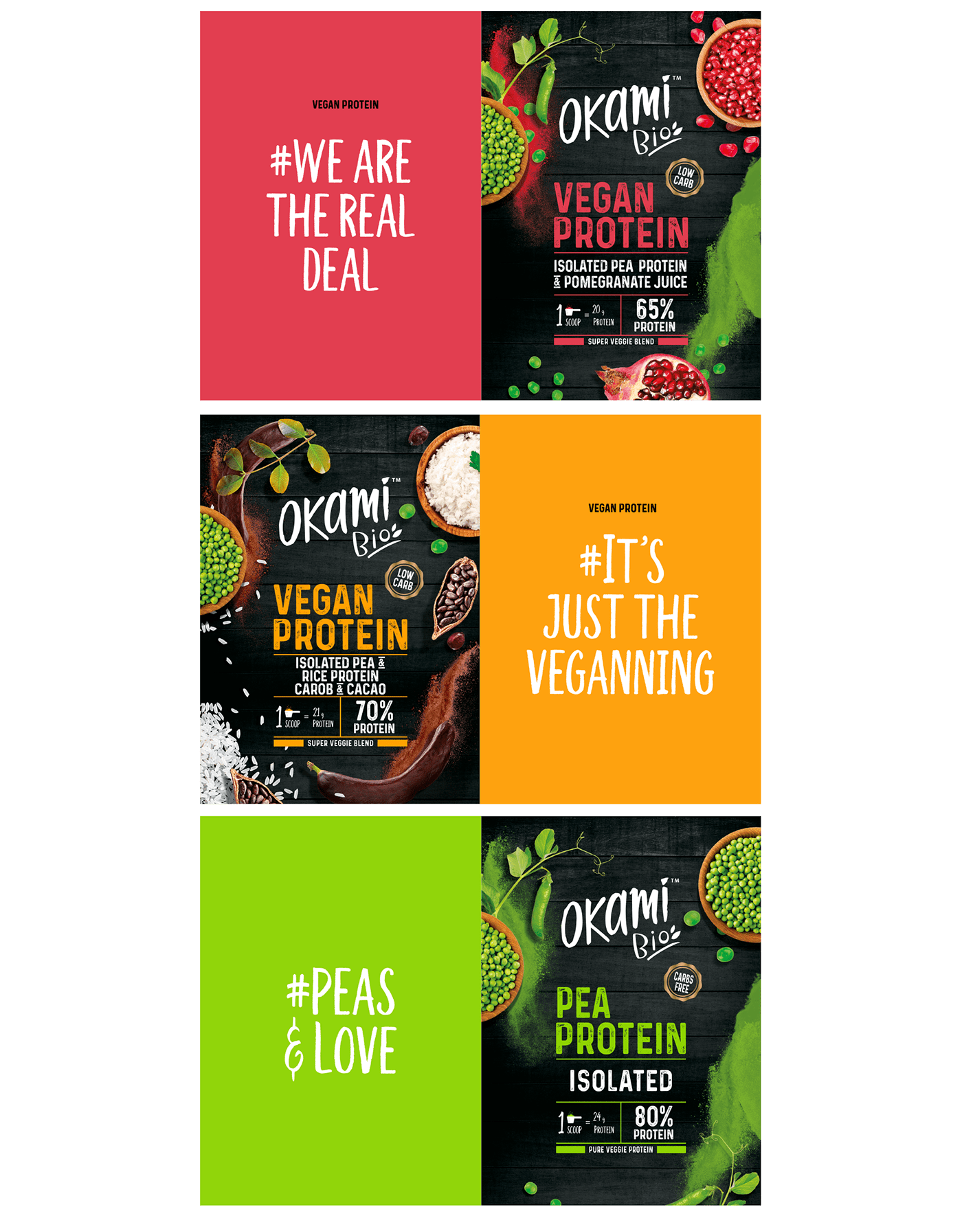 bio brand identity design package Packaging packagingdesign powder protein vegan