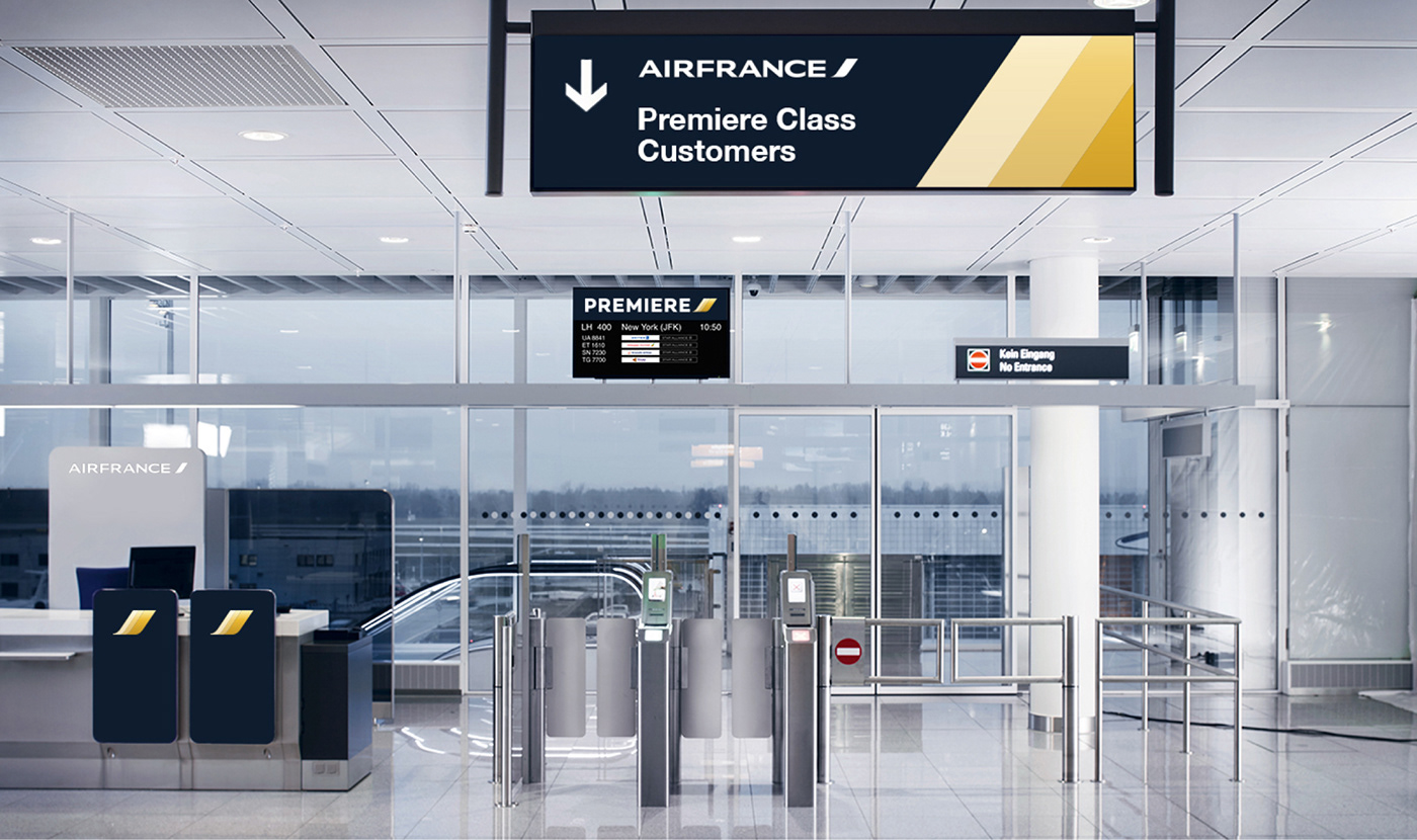 air airfrance airplanes airport design visual branding  brand premium