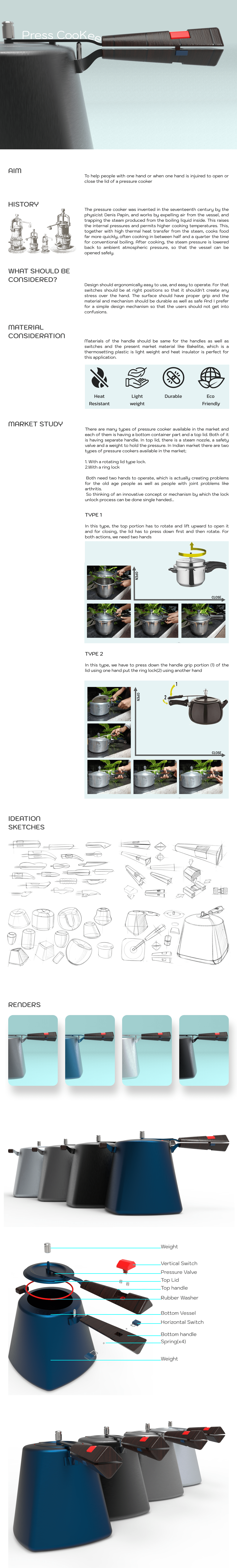 3D industrial design  kitchen product Render