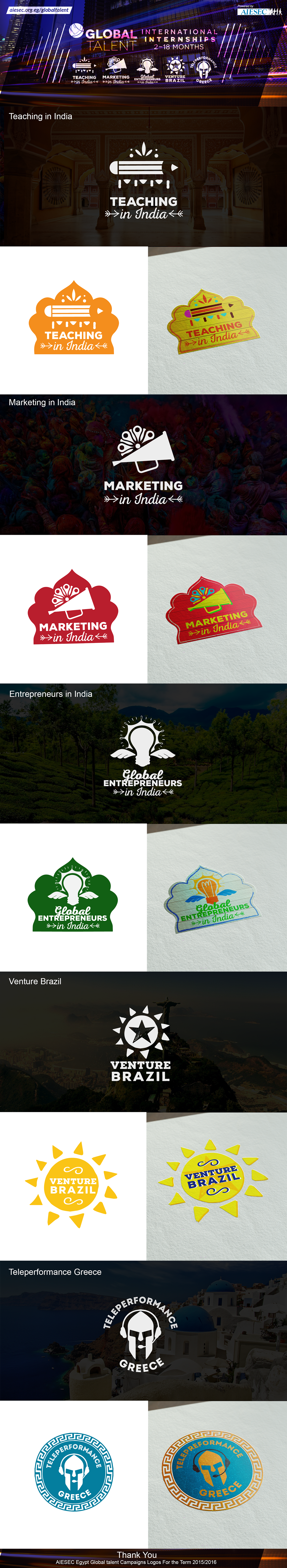AIESEC Global Talent logos logofolio