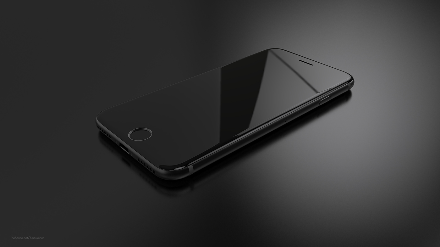 apple Iphone 7 keynote 2016 industrial design  black iphone visualization smartphone