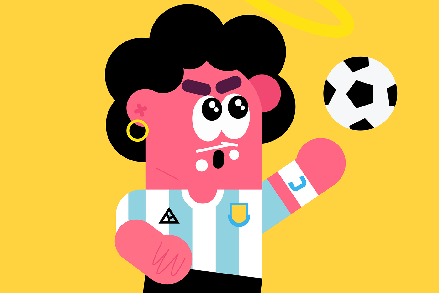 cartoon Character design  children color kids soccer sport football Hero NBA