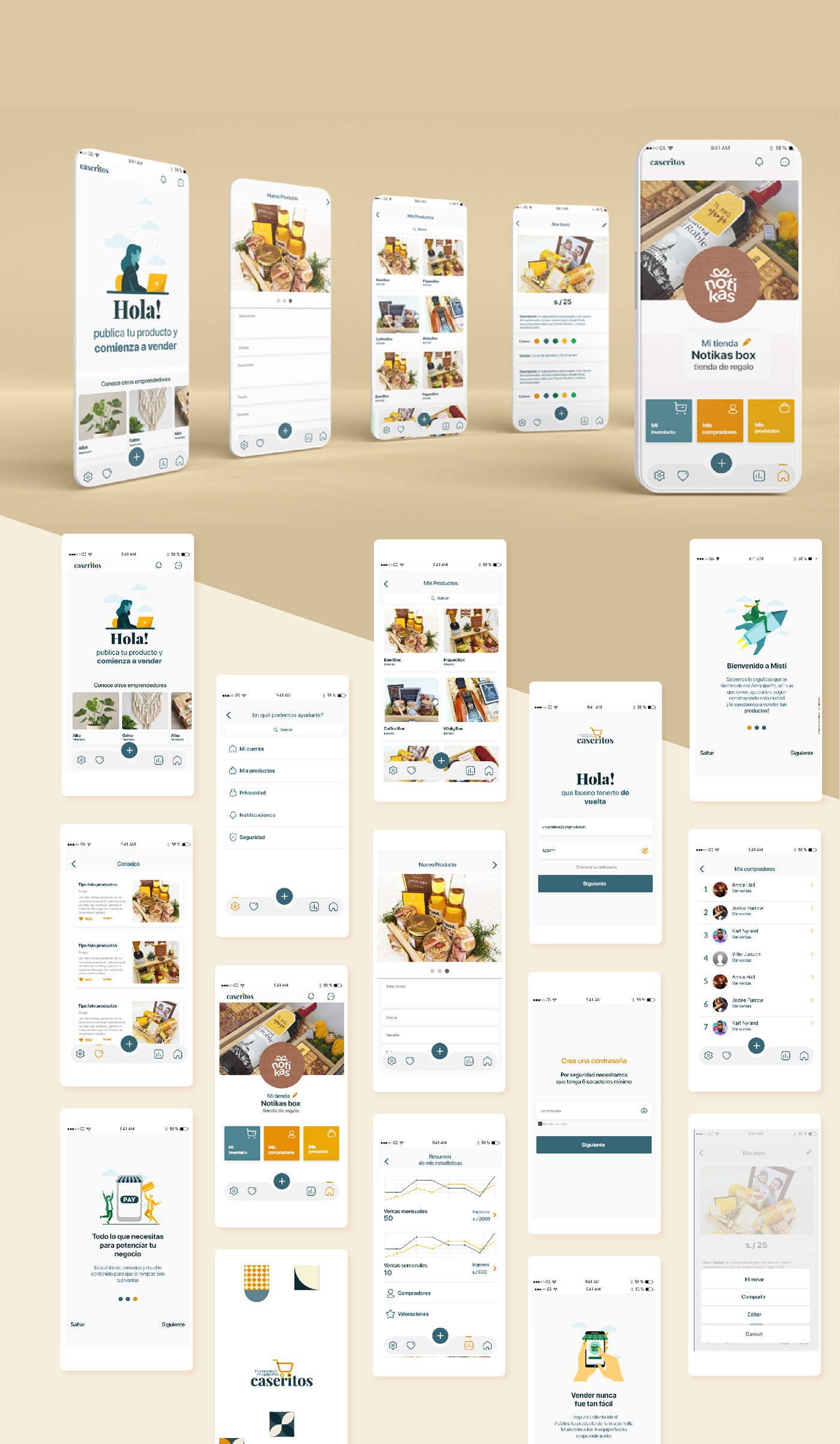app arequipa brand diseñografico emprendedor peruvian prototipo UI user interface ux