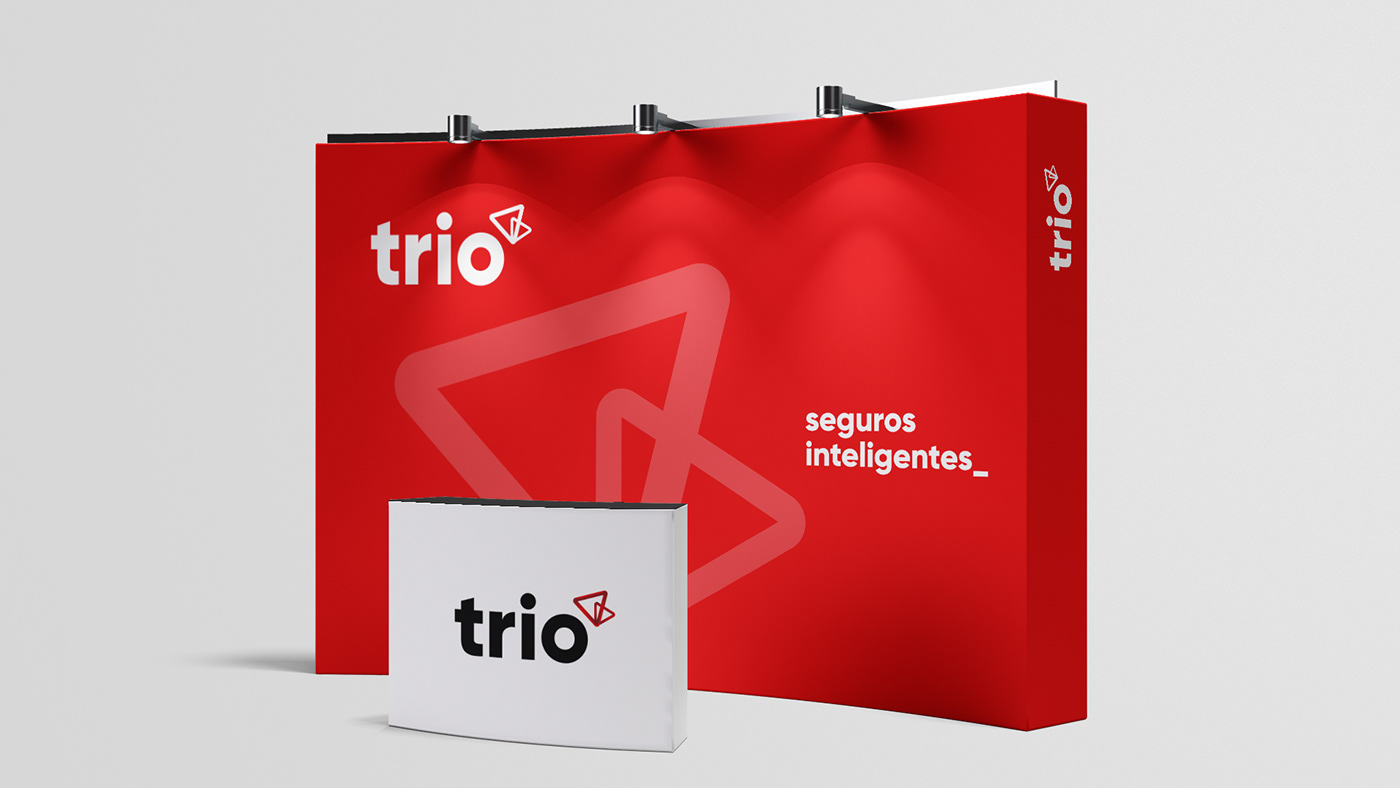 Trio Seguros insurance broker inteligente Smart 3D red bold