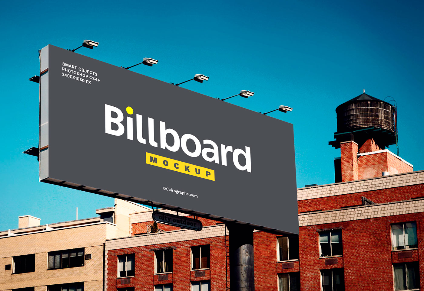 ads advertisement Mockup banner billboard business campaign company Display editable Outdoor photorealistic