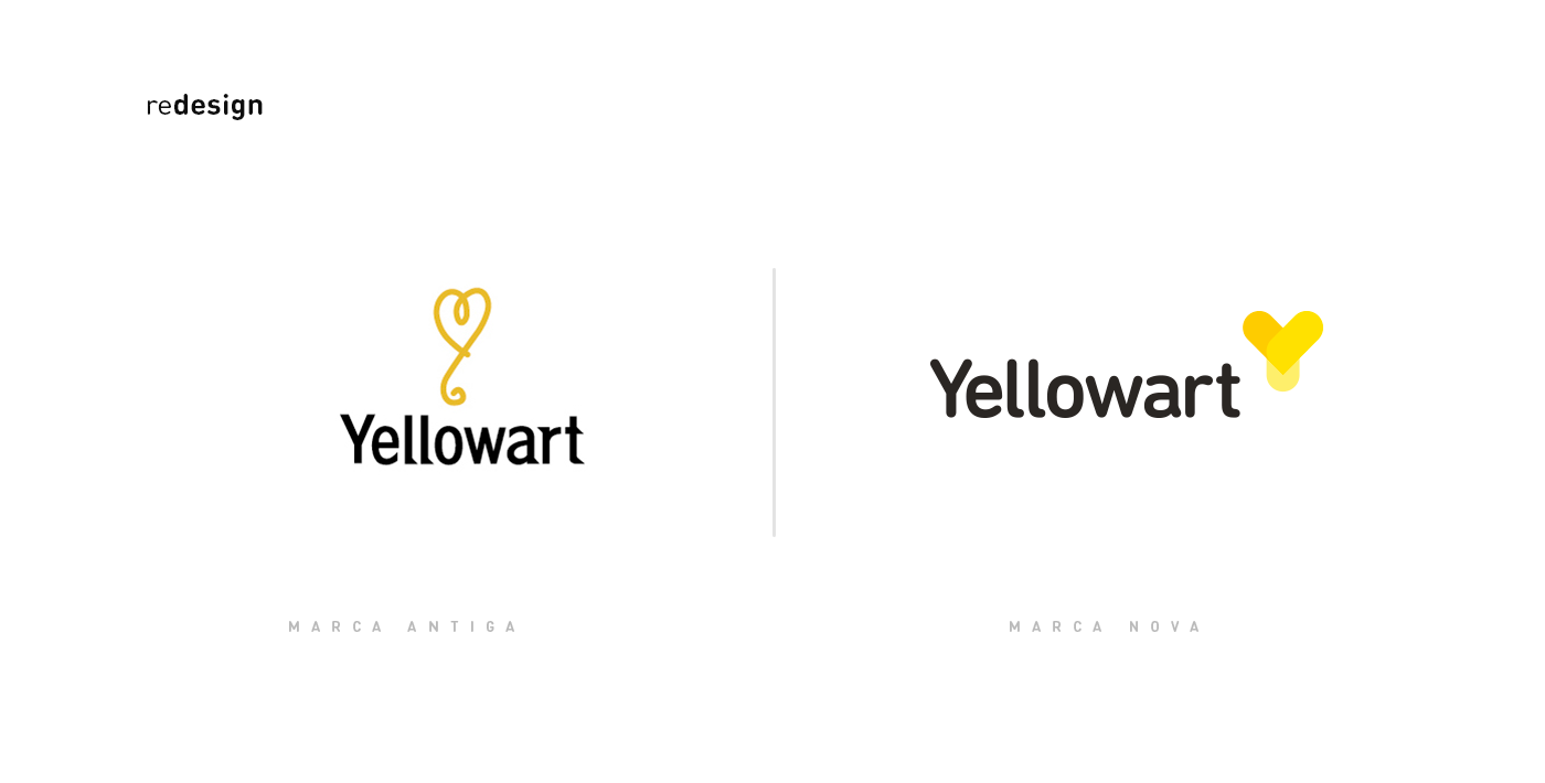 yellow design brand Rebrand CWB Curitiba store