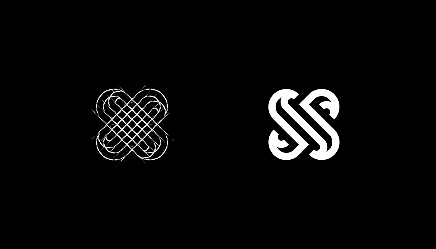 black branding  graphic design  identity letter logo monogram type typography   White