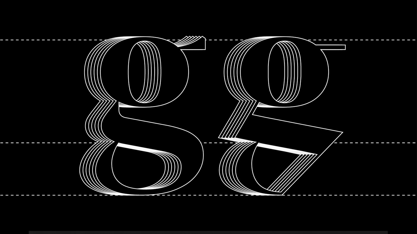 dark digital display font elegant font font transformation simple tipography
