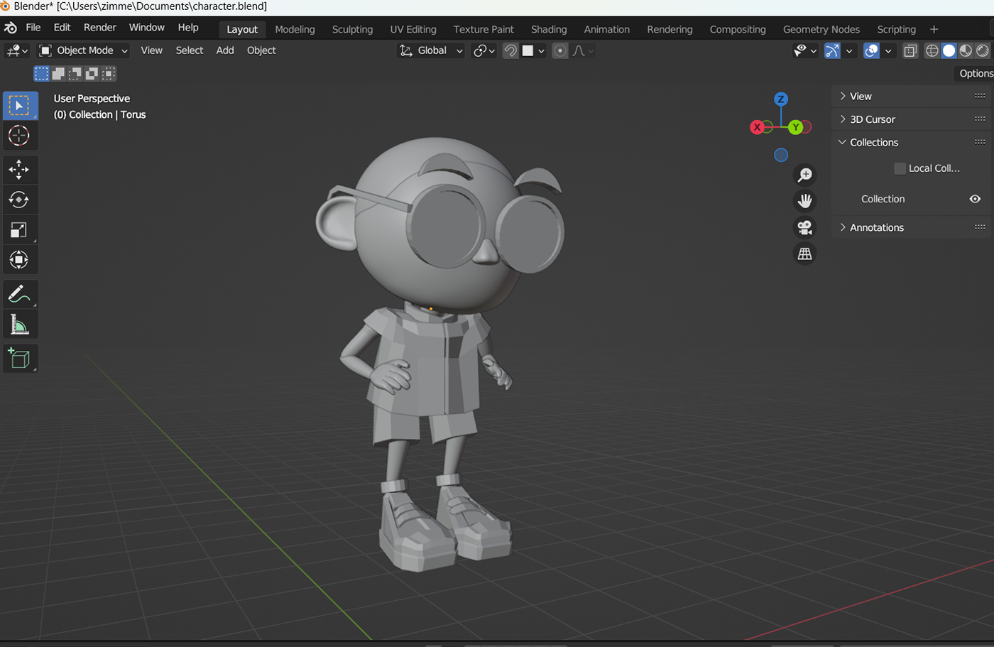 3D 3d modeling blender Character design  concept art environment fantasy Game Art props