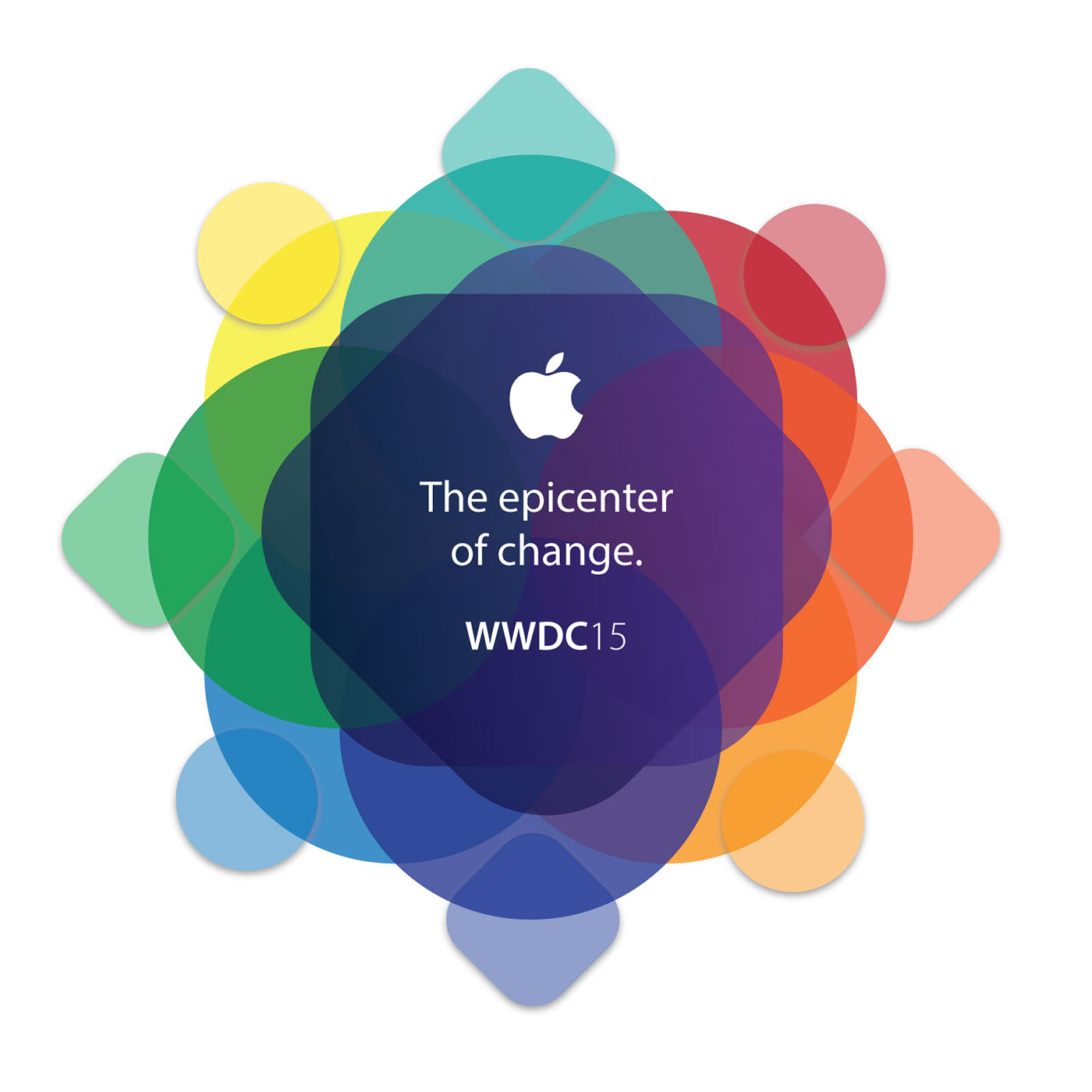 apple wwdc promo banner developer conference design graphics center shapes