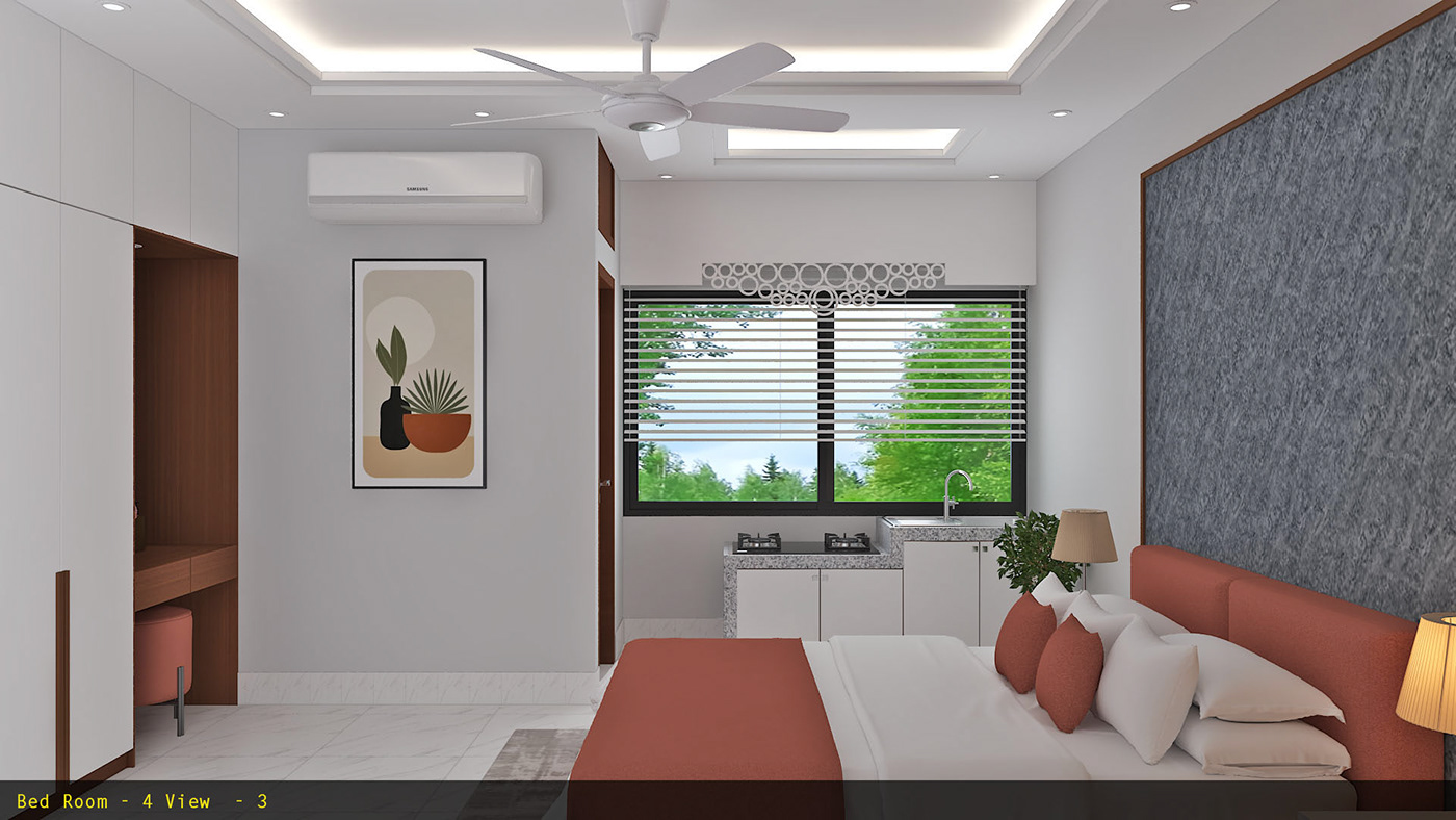 3D 3ds max architecture Interior interior design  modern Render visualization vray