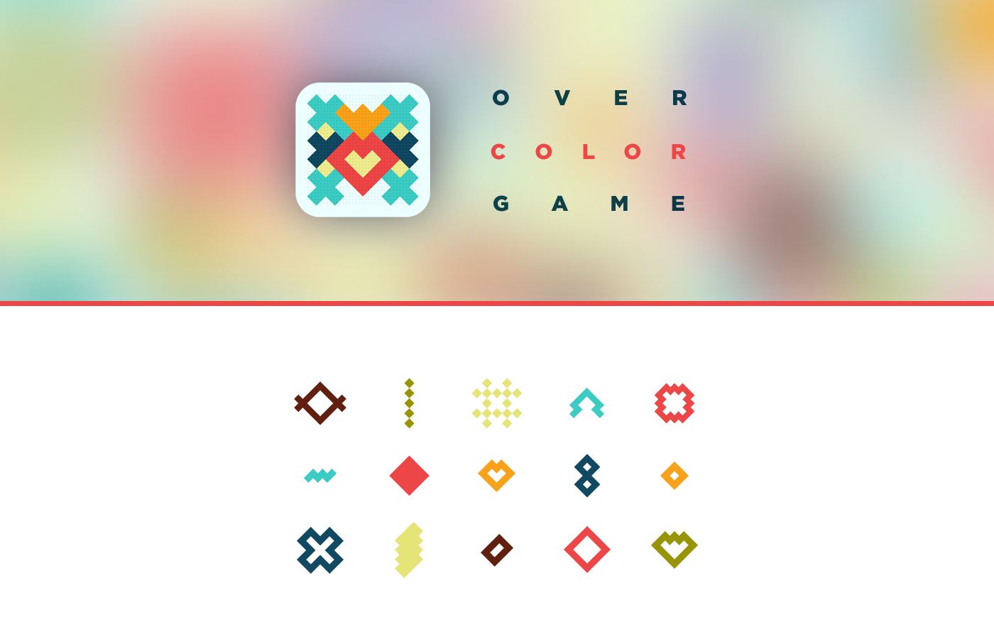 puzzle color game app logic geometric Form simple flat