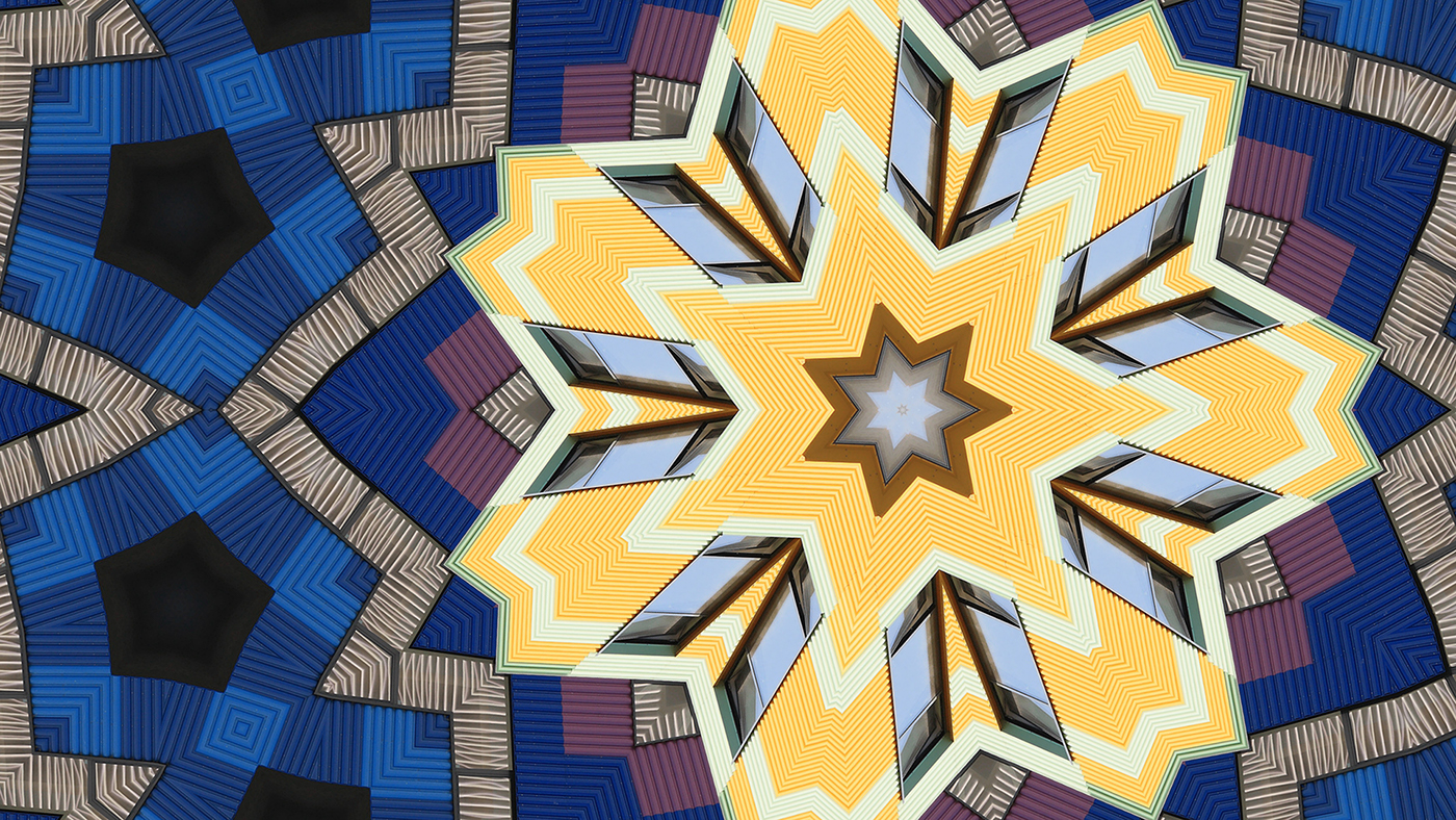 abstract Colourful  polychromy spectrum kaleidoscope symmetry