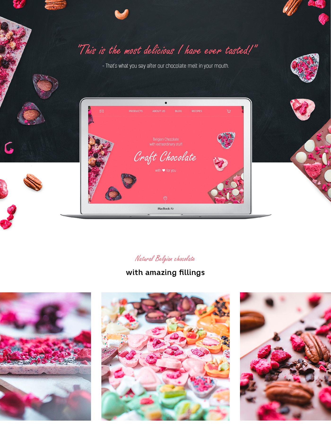 design shop store chocolate sweet Web Website handmade Ps25Under25