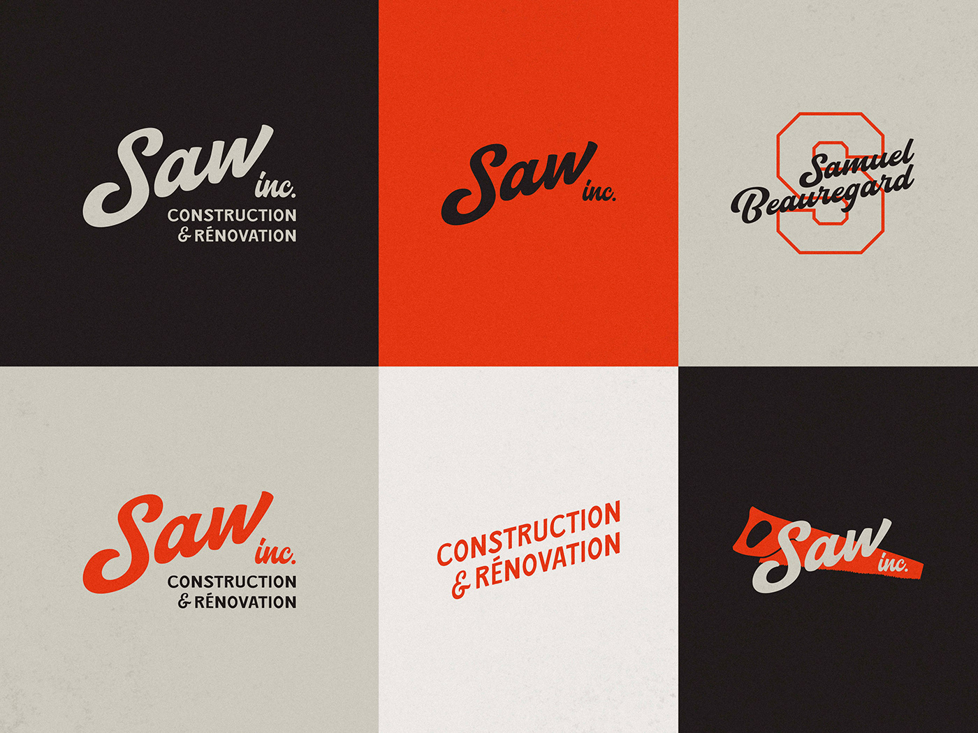 brand identity carte affaire construction construction logo entrepreneur entrepreneurs Logo Design renovation SAW branding 