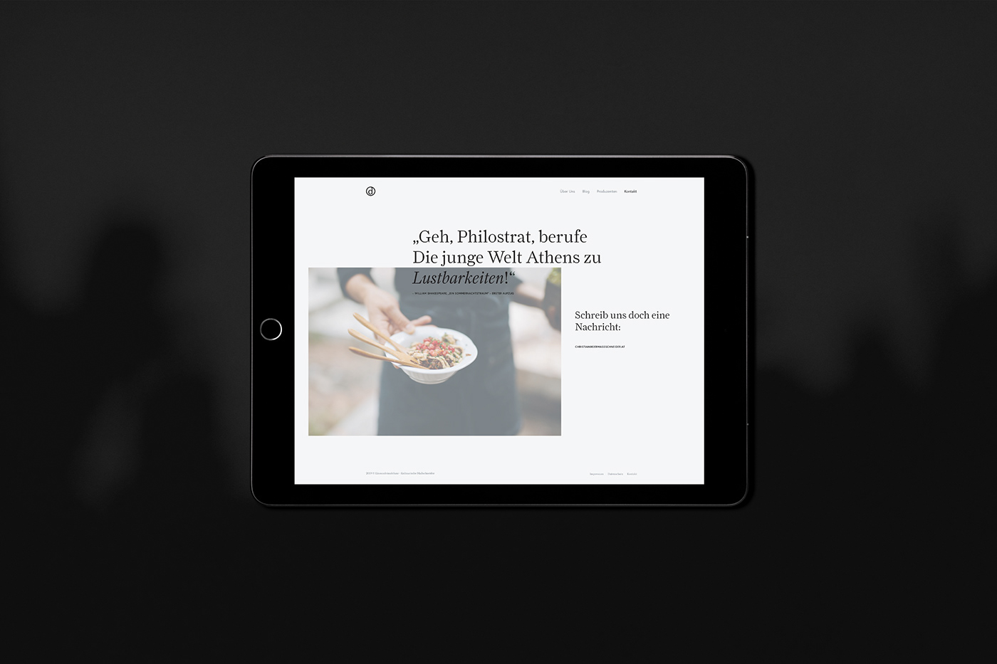 room meets freiland CreativeDirection hamburg wien Corporate Design oslo Webdesign culinaric Dermassschneider Food 