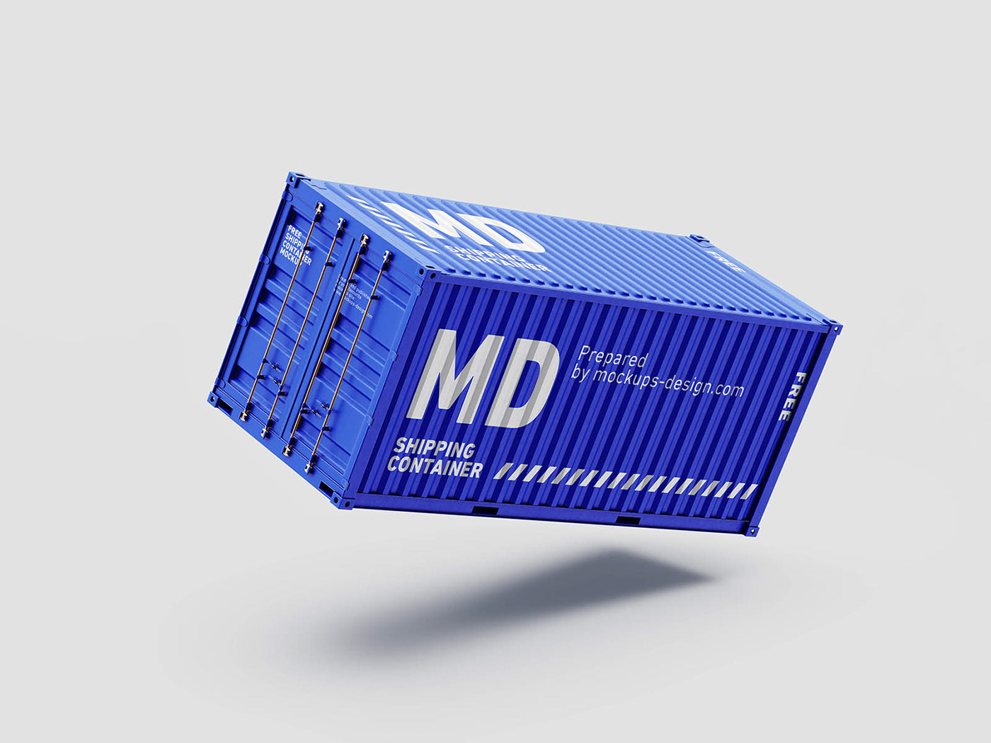 brand branding  container delivery download free Mockup shipping template
