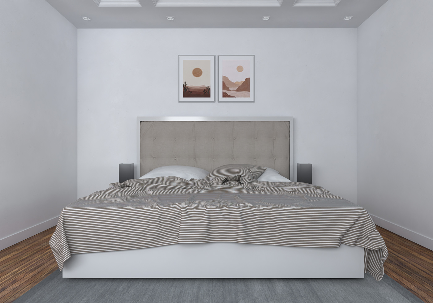3D 3d max architecture bedroom design interior design  portfolio Render visualization vray