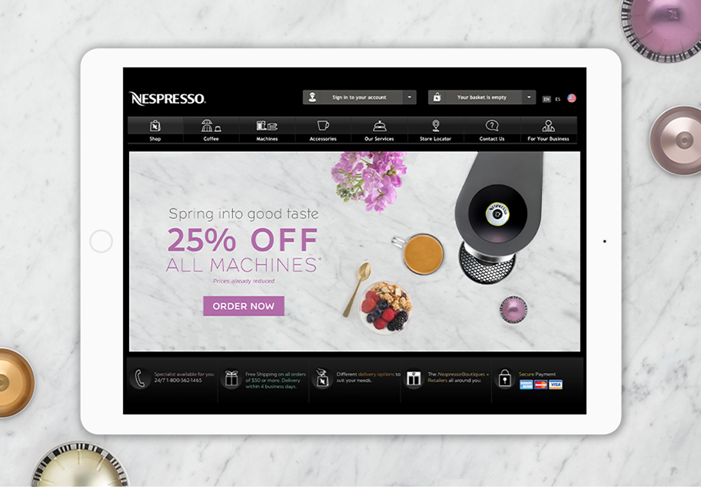 Creative Direction  art direction  Photography  product digital design Nespresso Coffee Advertising 