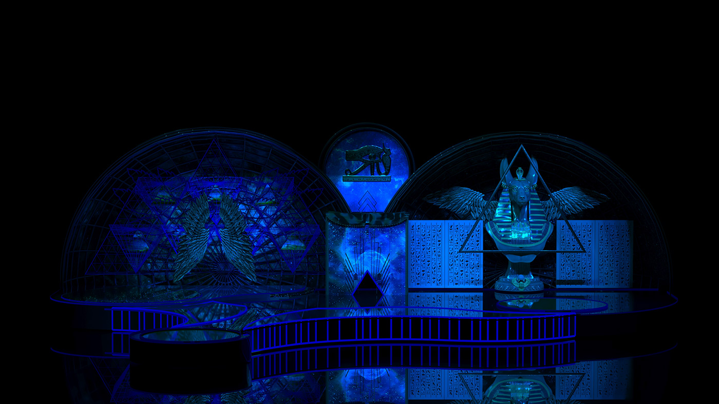 3D Entertainment scenography set design  STAGE DESIGN theater  Theatre رقص شعبي فرقة رضا فريدة فهمي
