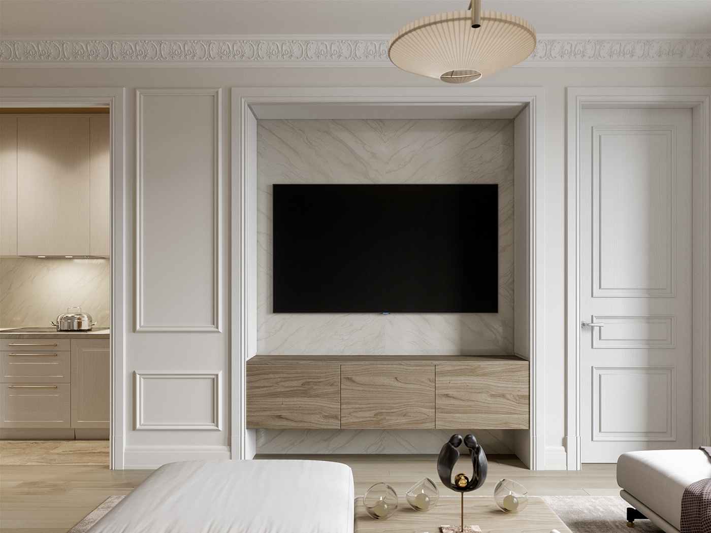visualisation CG 3D design Interior визуализация проект интерьер Кухня гостиная cozy