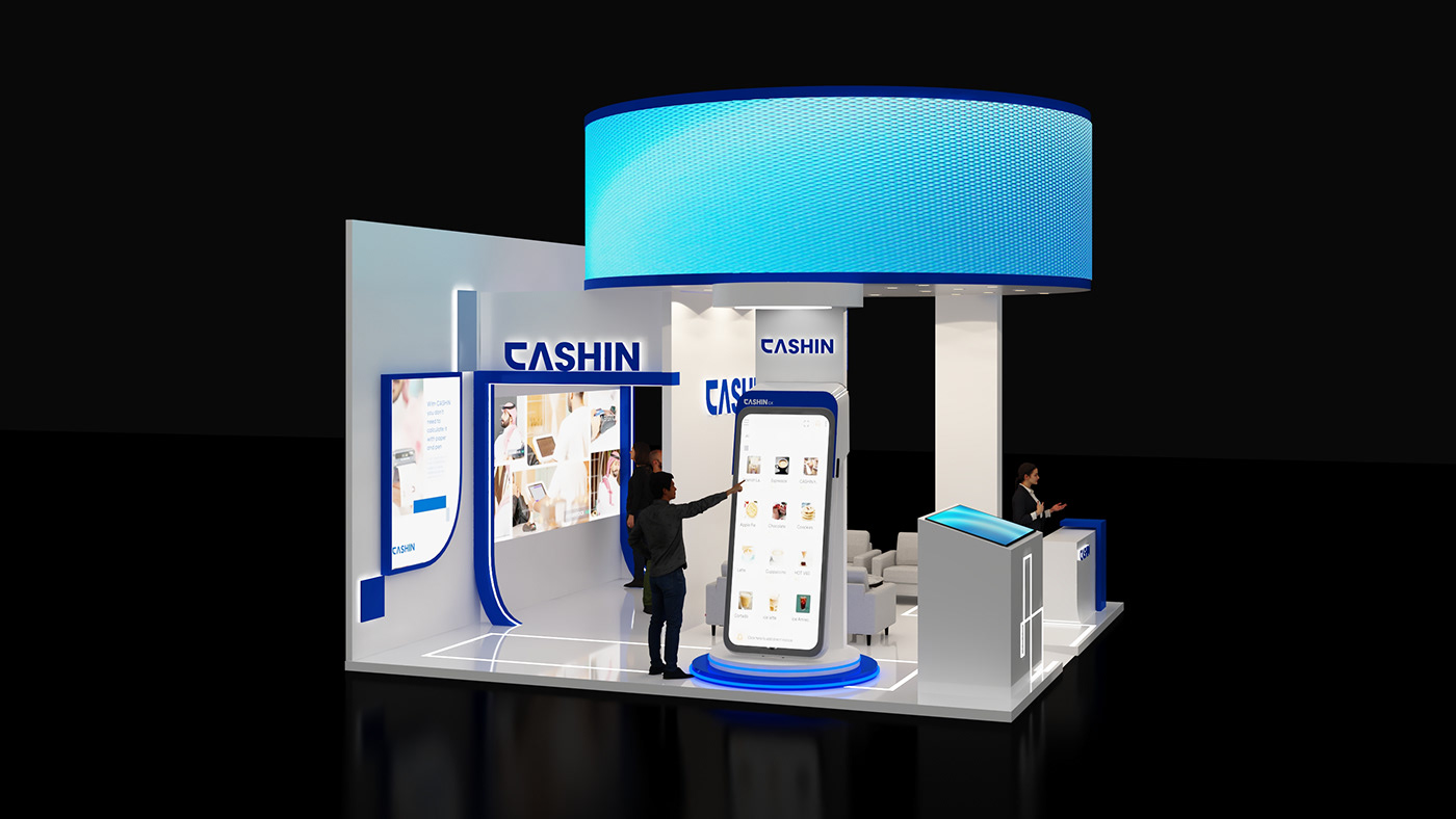 3ds max booth design stand design Exhibition  Event Exhibition Design  leap riyadh Saudi Arabia leap2024