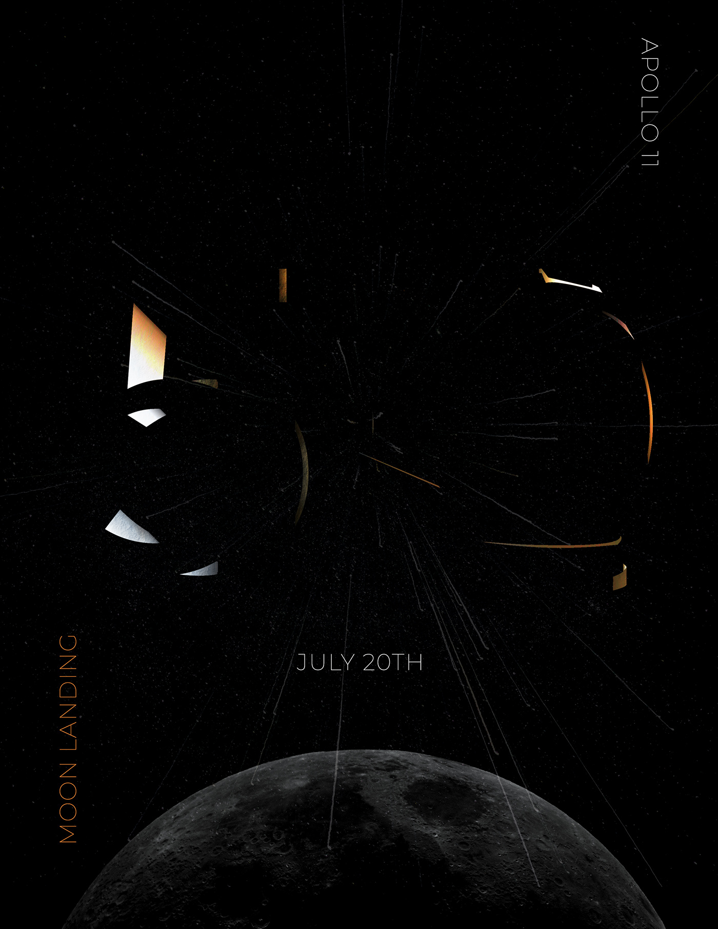 poster design moon graphic design 