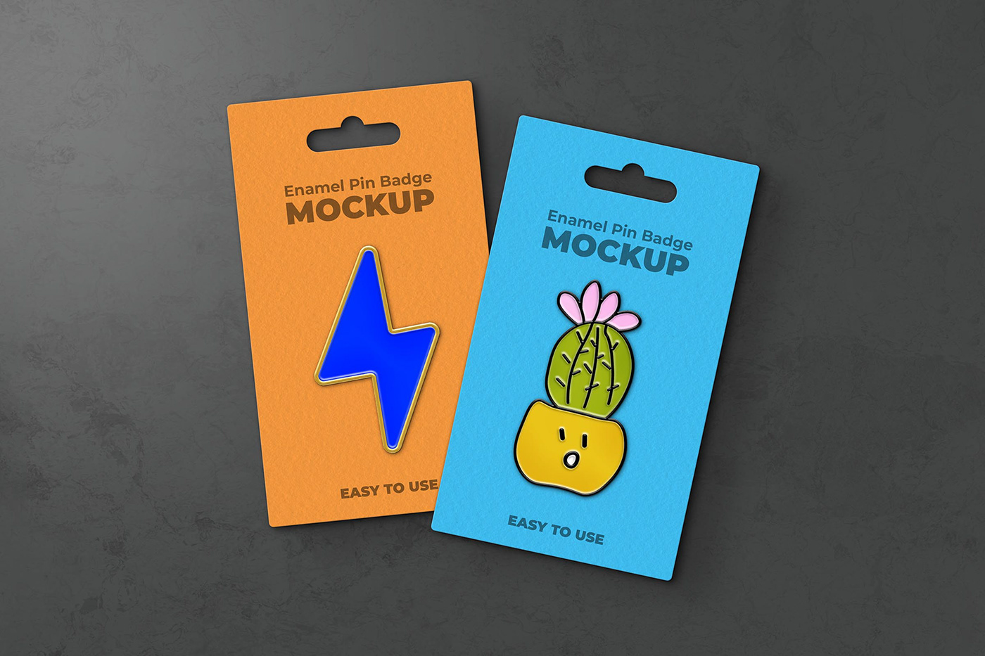 brand identity branding  enamel free free mockup  freebie logo Mockup pin psd