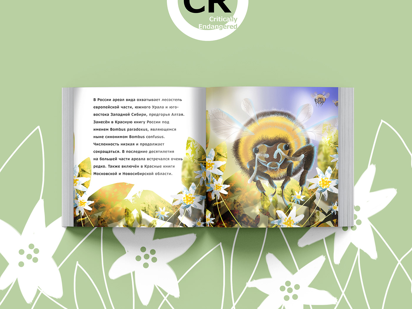 Digital Art  ecology illustration endangered species Illustrated book insects illustration  Nature photoshop red book save earth text