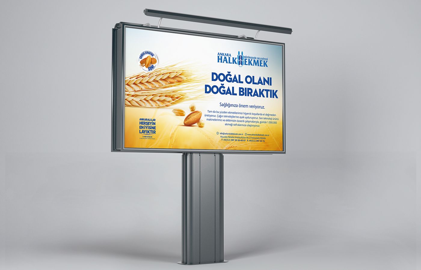 billboard tasarim design Mockup bread naturel creative best