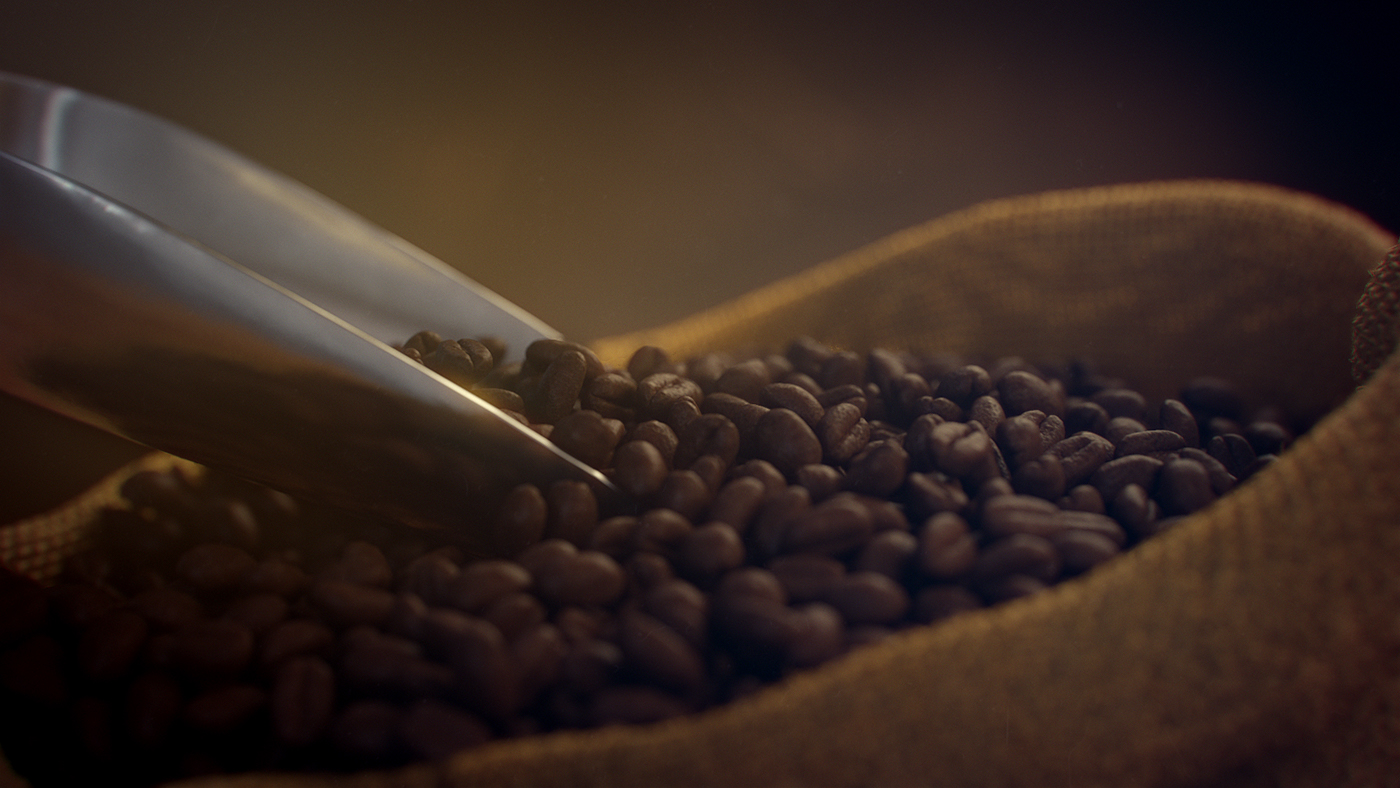 animaton beans Coffee cappuchino espresso photoreal