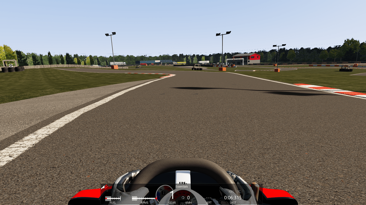 Assetto Corsa environment Game Art game environment Game Level Design karting level map Racing road 3d modeling