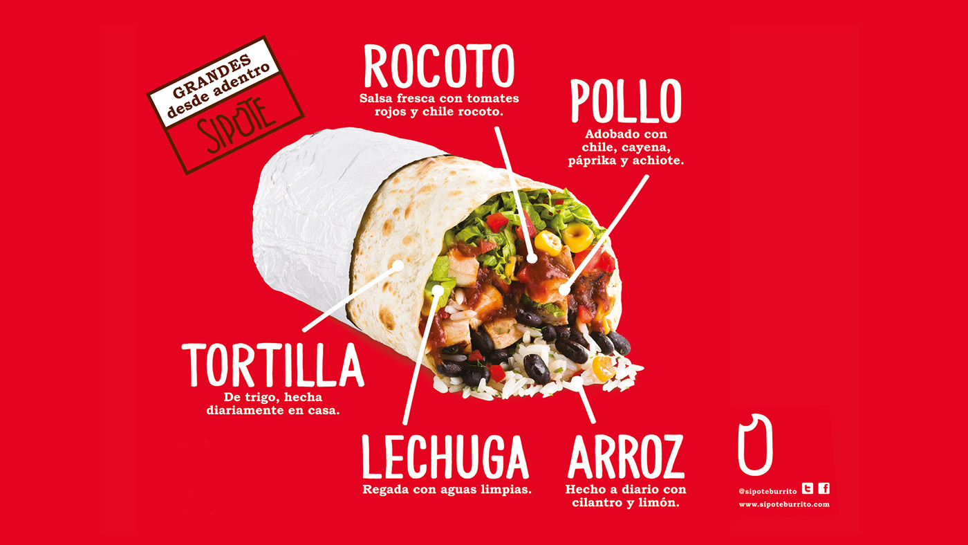 Advertising  branding  food chain graphic desing restaurant tech mex